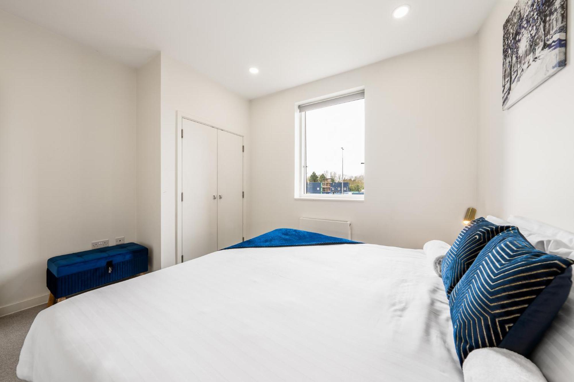 Luxury 1 Bedroom Serviced Apartment With Roof Terrace & Gym ستيفنيج المظهر الخارجي الصورة