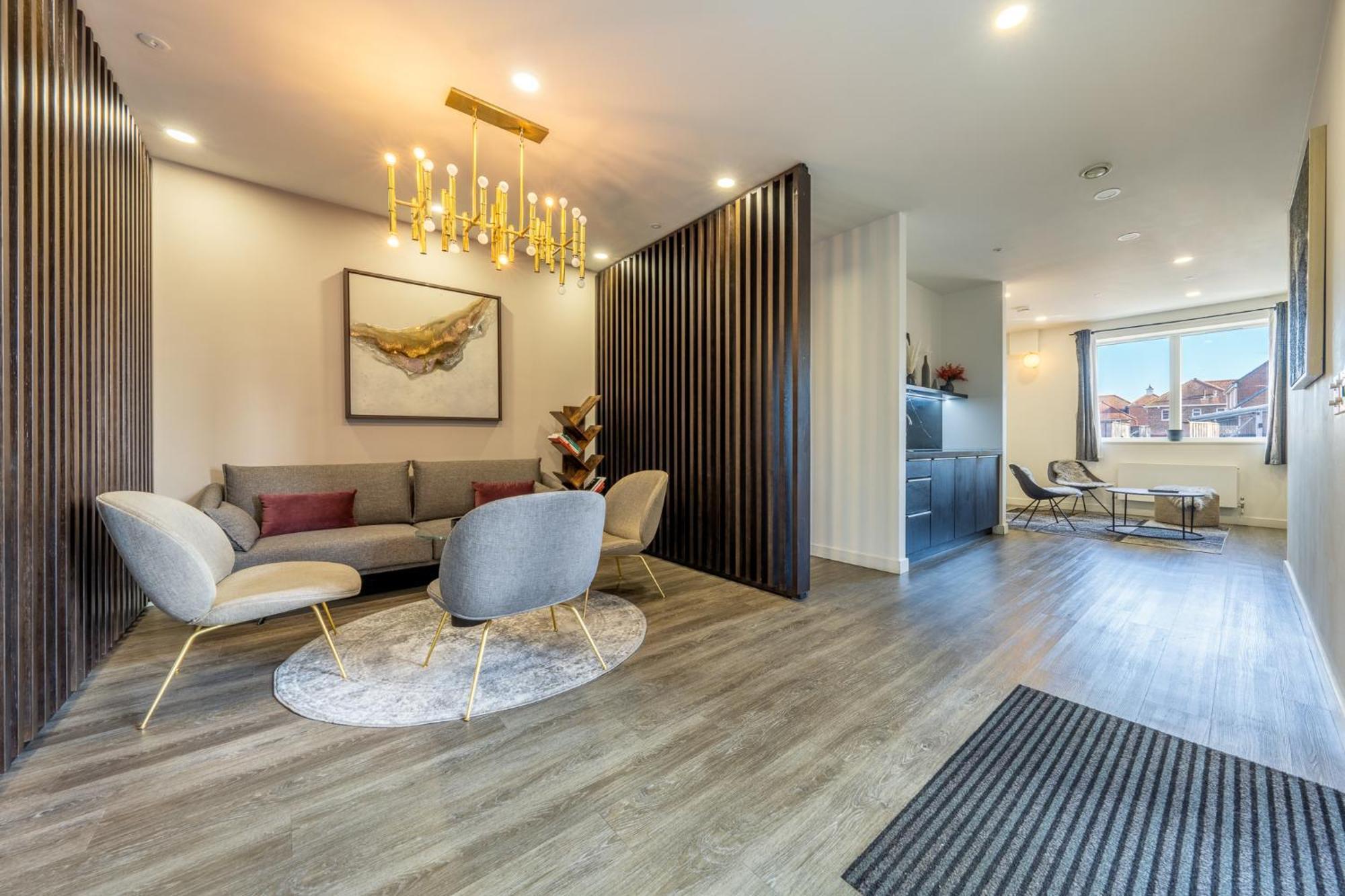 Luxury 1 Bedroom Serviced Apartment With Roof Terrace & Gym ستيفنيج المظهر الخارجي الصورة